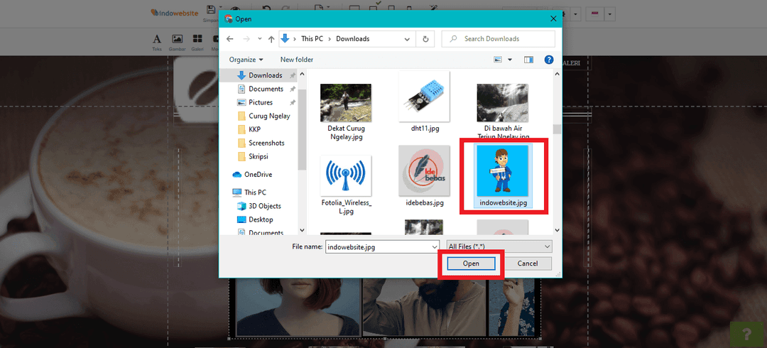 Upload Gambar dari Komputer