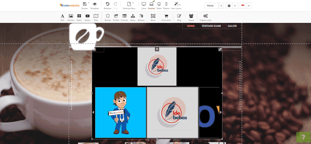 Slideshow berhasil dibuat