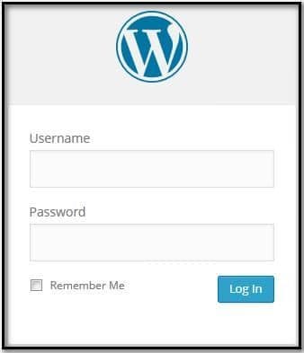 Halaman Login Wordpress