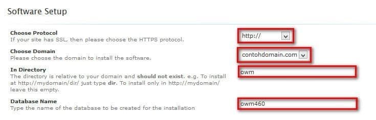 Install Open Web Messenger Melalui Softacolous-2