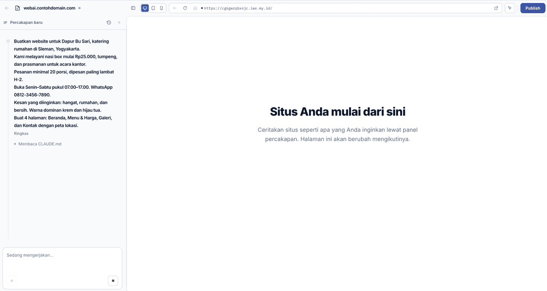 Mengirim Perintah AI
