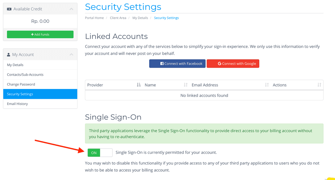 Nonaktifkan Menu Billing dan Support di cPanel