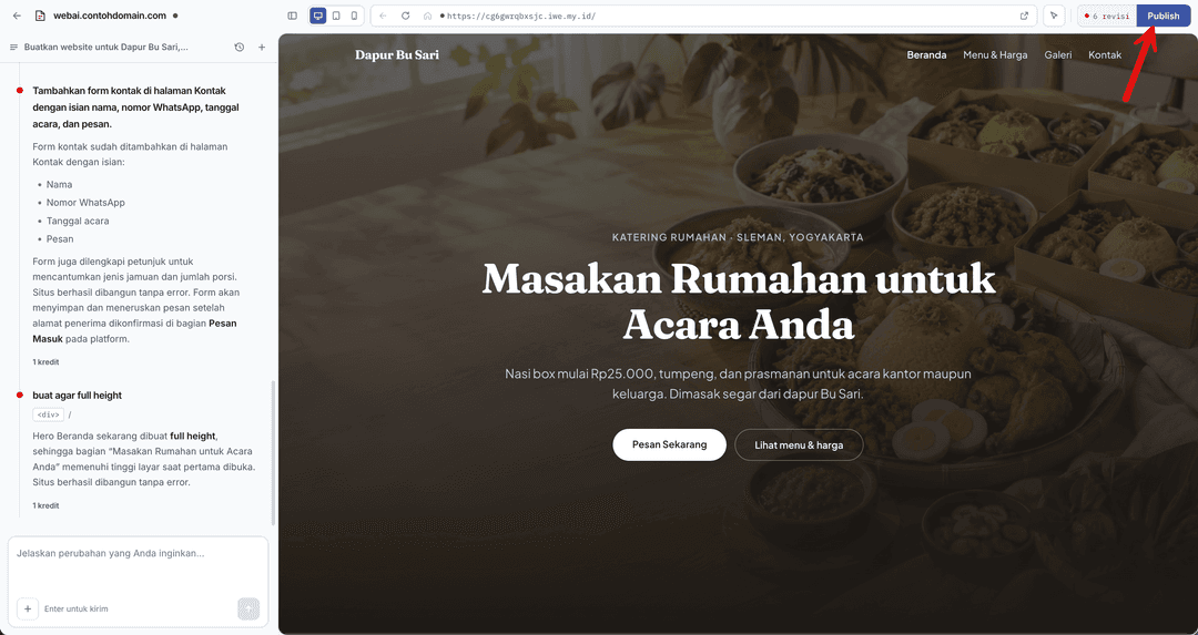 Publish Website