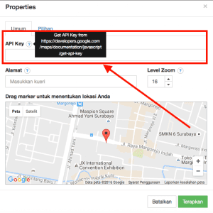Mendapatkan API Key