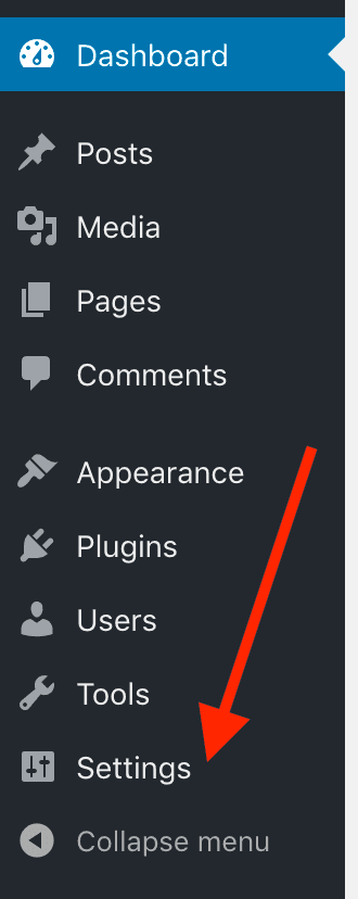 Menu Settings