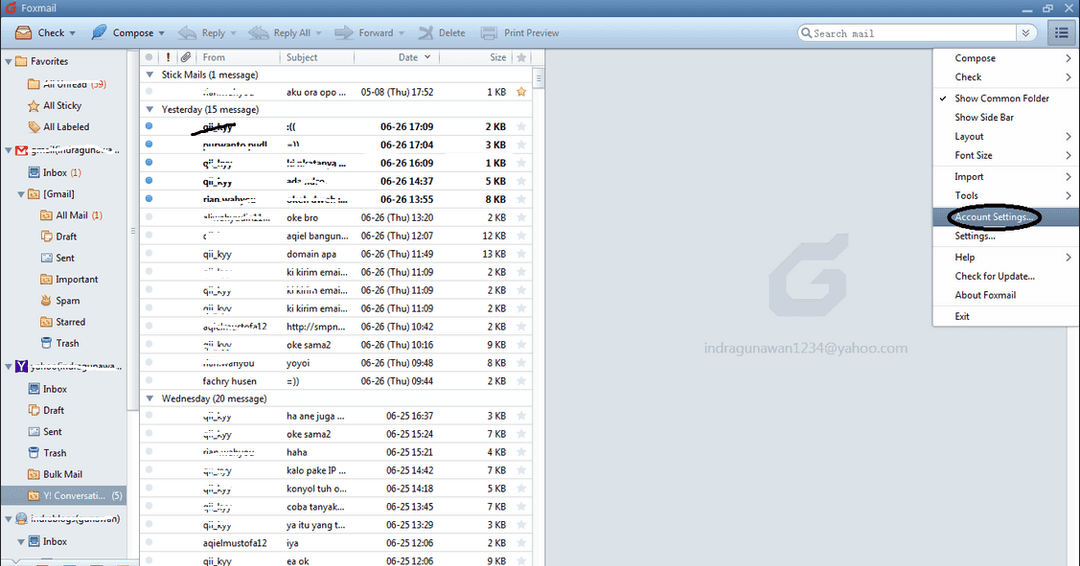 Setting Email Client Pada Aplikasi FOXMAIL-0